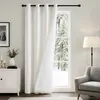 Thermovorhang Samt Verdunkelungsvorhang Weiß 260x132 cm Produktbild-Vorschau 1