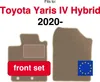 Beige Vordermatten für: Toyota Yaris III Hybrid Fließheck Produktbild-Vorschau 16