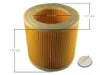 Filtro de aire universal de 121x115 mm para aspiradora Vista previa de la imagen del producto 2