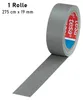 Tesa Reparaturband super stark grau 2,75 m x 19 mm, 1 Stück Produktbild-Vorschau 3