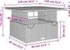5-tlg. Garten-Essgruppe mit Kissen Beige Poly Rattan Produktbild-Vorschau 10