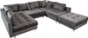 Invicta Interior Wohnlandschaft KENT, 305x85x185 cm, Samt Produktbild-Vorschau 13