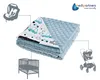 Babydecke für babys Baumwolle, 75x100, Cars mit hellblau Produktbild-Vorschau 4