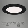 Di-Ka LED Einbauleuchte Flat-In 3er Set schwarz-matt Ø 12 Produktbild-Vorschau 7