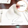 Serviettenkette mit Clips aus Edelstahl für Erwachsene und Produktbild-Vorschau 3