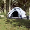 vidaXL Kuppel-Campingzelt 5 Personen Weiß Verdunkelt Quick Produktbild-Vorschau 3