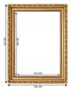 Ramka na zdjęcie Flora - Złota 24x30 Podgląd zdjęcia produktu 2