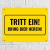 Metallschild XL in 21x28 cm mit Alkohol-Spruch Tritt ein! Produktbild-Vorschau 7