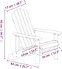 vidaXL Adirondack-Gartenstuhl HDPE Anthrazit Produktbild-Vorschau 7