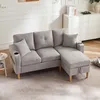 A light gray sectional sofa with a chaise lounge is shown in a well-lit living room setting. Náhľad obrázku produktu