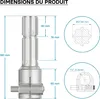 Wał WOM, tuleja WOM 165 mm z mocowaniem wielowypustowym Podgląd zdjęcia produktu 9