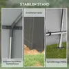 Outsunny Garagenzelt, 2,1 x 3,6 x 2,35 m Lagerzelt mit Produktbild-Vorschau 5