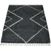 Hochflor Teppich Wohnzimmer Shaggy Langflor Skandi Muster Produktbild-Vorschau 4