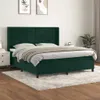 vidaXL Boxspringbett mit Matratze Dunkelgrün 160x200 cm Produktbild-Vorschau 2