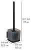 WENKO Vacuum-Loc® Set per WC Mod. Quadro Black, fissaggio Anteprima dell’immagine prodotto 5