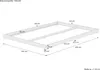 Futonbett platzsparend extra niedriges Bodenbett 140x200 Produktbild-Vorschau 3