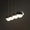 Hängelampe Glas Metall G9 H: max. 120 cm Beige Weiß Produktbild-Vorschau 6