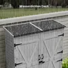 BEALIFE Gartenschrank 140x44x162 cm | 2 Türen & großes Produktbild-Vorschau 7