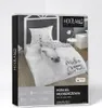 The image shows the packaging of a youth bedding set featuring a horse design. Voir les images du produit