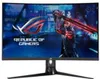 A computer monitor displaying a gaming-related image with a character holding a sword and the 'Republic of Gamers' logo. Produktbild-Vorschau