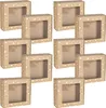 Quadratische Mailer-Box mit Sichtfenster, Geschenkschachtel Produktbild-Vorschau 1