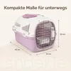 SNOEKIE Katzen Transportbox mit 2 Öffnungen, 49,5 × 32 × Produktbild-Vorschau 2