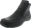 A black leather boot with a zipper closure. Anteprima dell’immagine prodotto
