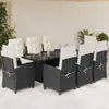 An outdoor patio setting with a dining set. Produktbild-Vorschau