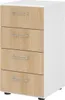 Hammerbacher Regal 2OH 4Schübe ws/Eiche 4032062308783 Produktbild-Vorschau 2