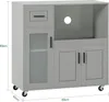 SoBuy FSB78-HG Příborník na kolečkách Kuchyňský vozík Náhled obrázku produktu 3