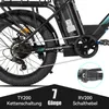 HILAND Lasten E-Bike Damen Herren 20 Zoll Fat Tire, Produktbild-Vorschau 6
