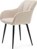 NEW HOME Krzesło glamour LAGO tapicerowane krzesło do Podgląd zdjęcia produktu 5