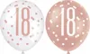 6 Luftballons roségold Zahl 18 Produktbild-Vorschau 1
