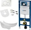 GEBERIT DUOFIX Komplett Set WC Hänge-WC Spülrandlos Deckel Produktbild-Vorschau 1