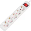 Lanberg Steckdosenleiste 5x Schuko mit Schalter, 3m weiß Náhled obrázku produktu 8