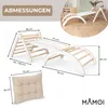 MAMOI® Klettergerüst Kletterdreieck Indoor 4 in 1 SET. Produktbild-Vorschau 3