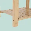 Bambus-Badhocker mit Ablage und Duschkopfhalterung Produktbild-Vorschau 7