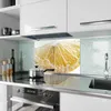 Küchenrückwand Spritzschutz Glas mit Motiv Zitronenscheibe Produktbild-Vorschau 2
