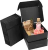 Kurtzy Schwarze Karton Geschenkbox mit Deckel (100er Pack) Produktbild-Vorschau 1