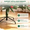 HOMAVO Sapin de Noël artificiel 210 cm pour maison jardin Voir les images du produit 4