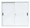 Schiebetürenschrank Aktenschrank Sideboard aus Stahl Weiß Produktbild-Vorschau 2