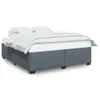 vidaXL Bettgestell ohne Matratze Dunkelgrau 200x200 cm Samt Produktbild-Vorschau 1