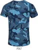 SOLs 01188 | Mens Camo / Tarn Herren T-Shirt - Farbe: Blue Produktbild-Vorschau 4