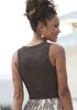 LASCANA Crop-Top camelfarben + braun Größe 36/38 Produktbild-Vorschau 4