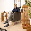 Relaxdays Bambus Regal, abgerundetes Standregal, schmales Produktbild-Vorschau 3