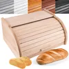 Brotlaib mit aufklappbarem Deckel Naturholz Produktbild-Vorschau 5