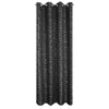 Vorhang EVI schwarz silber  140x250 cm  Ösen Ösenvorhang Produktbild-Vorschau 3