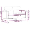 2-Sitzer-Sofa Beige 120 cm Mikrofasergewebe Produktbild-Vorschau 8