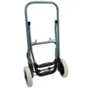 A gray folding trolley with black handles and white wheels, shown against a white background. Produktbild-Vorschau