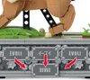 A close-up view of a LEGO-style Pokemon model, specifically Eevee, with nameplates in different languages and red arrows indicating a feature or action. Náhľad obrázku produktu